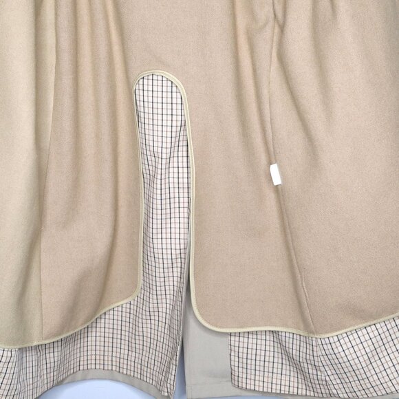 Vintage London Fog Trench Coat Beige Tan Full-Length Jacket Removable Liner 40s - Picture 13 of 16
